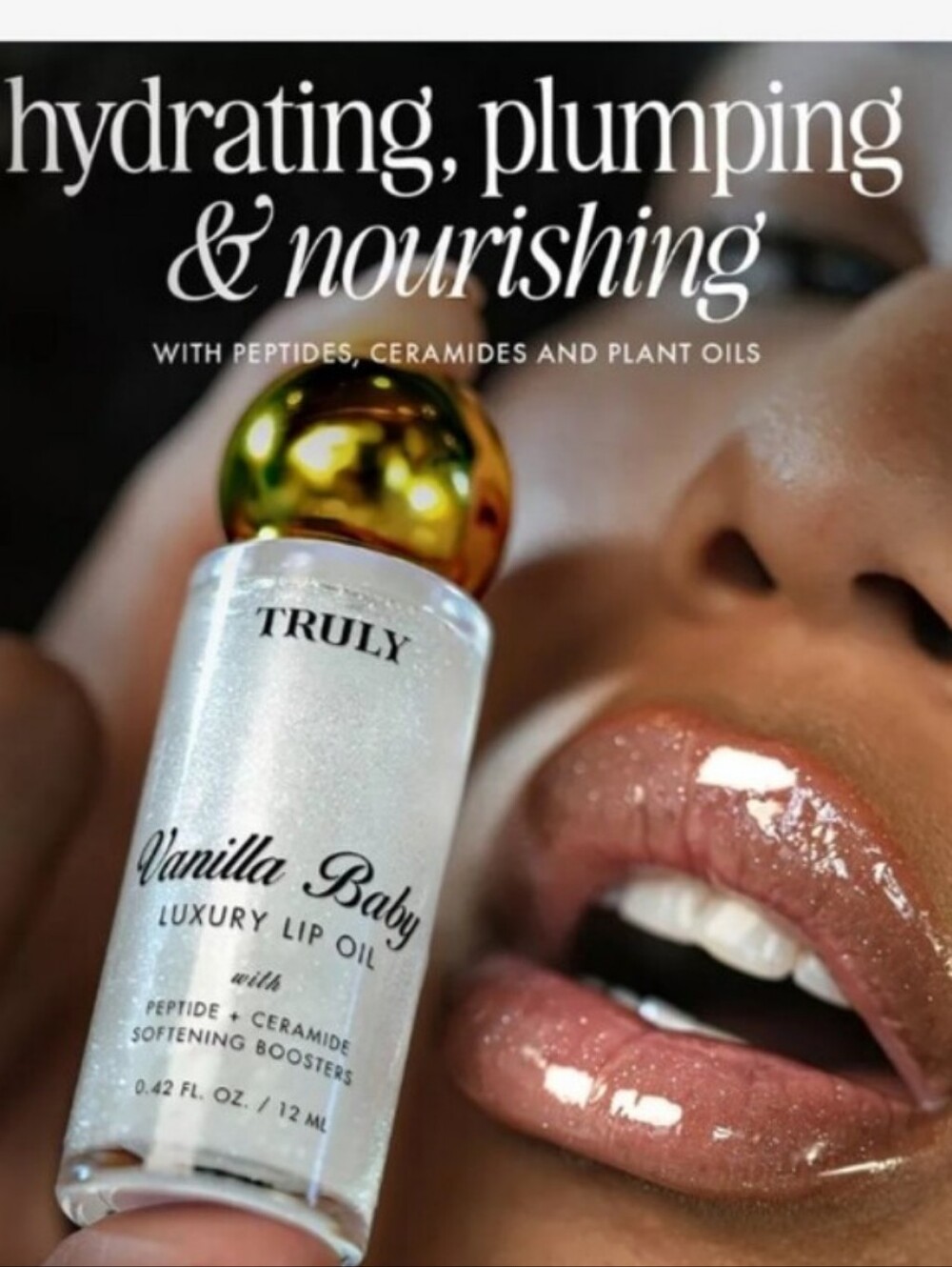 Truly Vanilla Baby Luxury Lip Oil - Shimmery White
